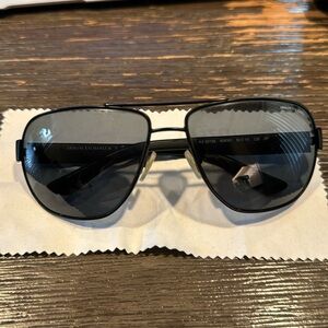 Armani Exchange AX Men’s Sunglasses Matte Black Frame, Grey Lenses AX2012S